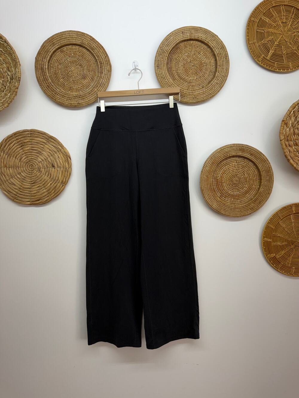 CRZ YOGA Black Wide Leg Pants Medium 8/10